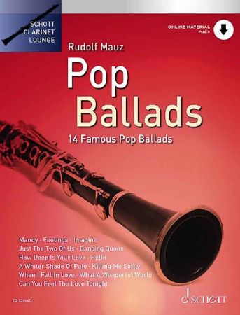 MAUZ:POP BALLADS + AUDIO ONLINE CLARINET & PIANO