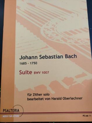 BACH J.S:SUITE BWV 1007, ZITHER SOLO