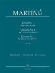 MARTINU:VIOLIN CONCERTO NO.1 H 226 VIOLIN & PIANO