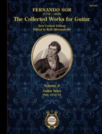 SOR:THE COLLECTED WORKS FOR GUITAR VOL.5  GUITAR SOLOS OPP.16 TO 22