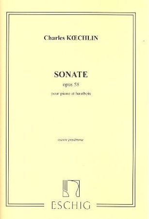 KOECHLIN:SONATA OP.58 OBOE AND PIANO