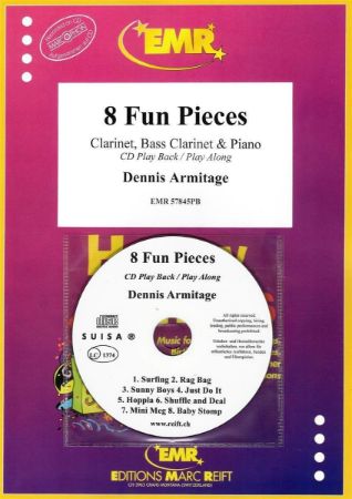 ARMITAGE:8 FUN PIECES CLARINET,BASS CLARINET & PIANO +CD