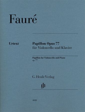 FAURE:PAPILLON OP.77 CELLO AND PIANO