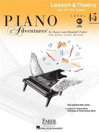 FABER:PIANO ADVENTURES LESSON & THEORY LEVEL 4-5 + AUDIO ACCESS