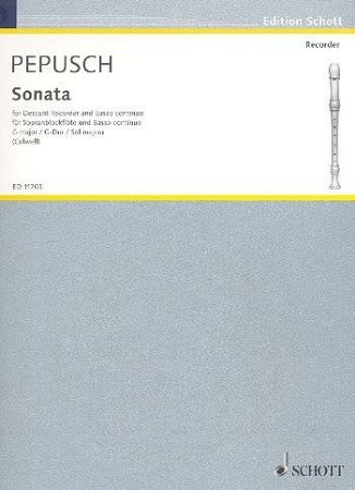 PEPUSCH:SONATA G-DUR SOPRANBLOCKFLOTE UND KLAVIER