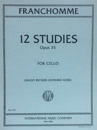 FRANCHOMME:12 STUDIES OP.35 FOR CELLO