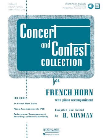 VOXMAN:CONCERT AND CONTEST COLLECTION FRENCH HORN + ONLINE MEDIA