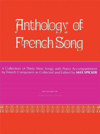 ANTHOLOGY OF MODERN FRENCH SONG HIGH VOICE