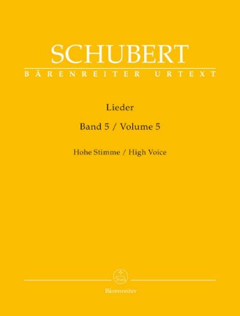 SCHUBERT:LIEDER VOL.5 HIGH VOICE