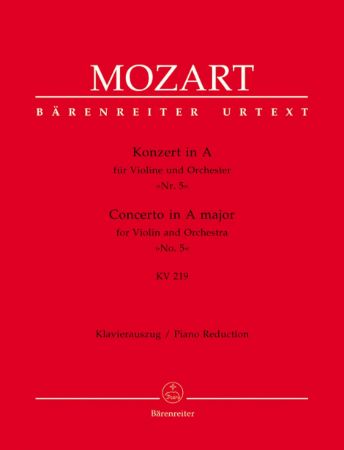 MOZART:VIOLIN CONCERTO NO.5 KV 219 FULL SCORE