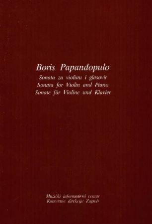 PAPANDOPULO:SONATA ZA VIOLINO IN KLAVIR