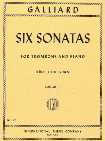 GALLIARD:SIX SONATAS VOL.2 TROMBONE AND PIANO