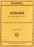 HANDEL:SONATA IN F MAJOR OP.1 NO.11 FOR FLUTE(OR VIOLIN OR OBOE) AND GUITAR