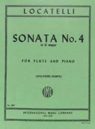 LOCATELLI:SONATA NO.4 IN G MAJOR FOR FLUTE AND PIANO