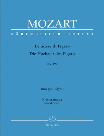 MOZART:LE NOZZE DI FIGARO KV 492 VOCAL SCORE