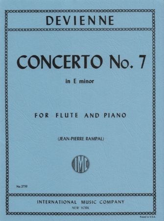 DEVIENNE:CONCERTO NO.7 E MINOR FLUTE AND PIANO