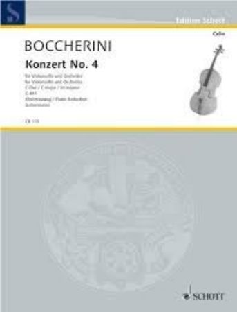 BOCCHERINI:KONZERT NO.4 C-DUR  G 481 CELLO AND PIANO