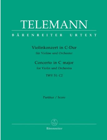 TELEMANN:CONCERTO IN D-DUR TWV 51.D 10 SCORE