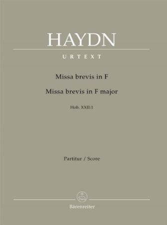 HAYDN:MISSA BREVIS IN F HOB. XXII:1 FULL SCORE