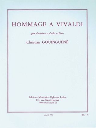 GOUINGUENE:HOMMAGE A VIVALDI DOUBLE BASS AND PIANO