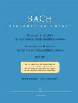 BACH J.S.:CONCERTO IN D-MOLL FOR TWO VIOLINS BWV 1043 VIOLINE AND PIANO