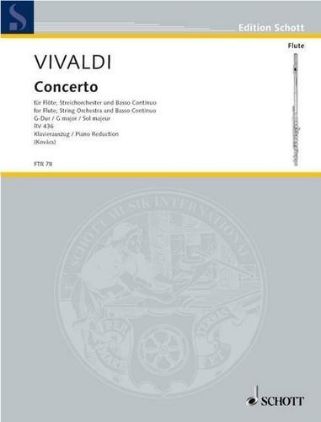 VIVALDI:CONCERTO FOR FLUTE AND PIANO RV 436 G-DUR