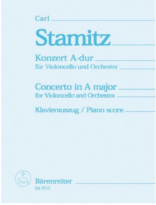 STAMITZ:CONCERTO IN A-DUR VIOLONCELLO AND PIANO