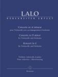 LALO:CONCERTO IN D MINOR VIOLONCELLO AND PIANO