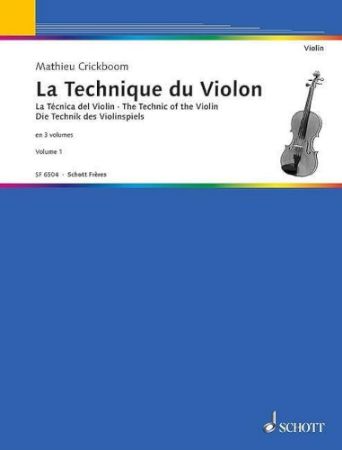 CRICKBOOM:THE TECHNIC OF THE VIOLIN VOL.1