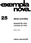 SCHNITTKE:CONCERTO FOR CHOIR VOCAL SCORE