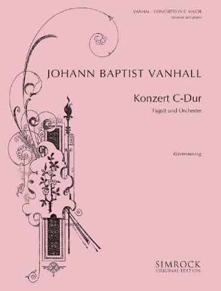 VANHAL:BASSOON CONCERTO C-DUR BASSOON AND PIANO