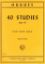 HUGUES:40 STUDIES OP.101 FLUTE SOLO