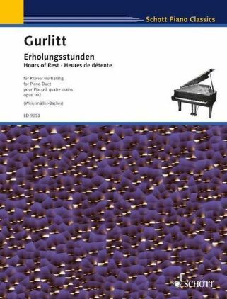GURLITT:HOURS OF REST OP.102 PIANO DUET 4 HANDS