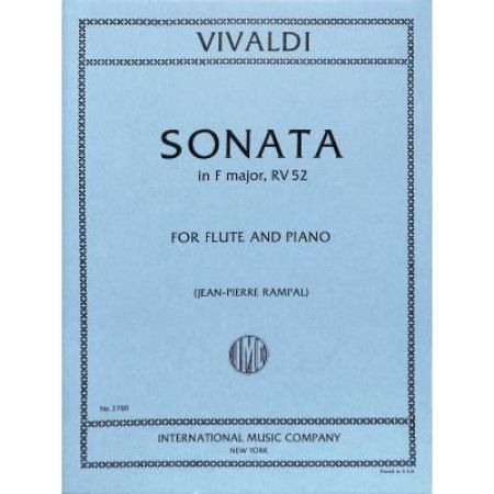 VIVALDI:SONATA IN F MAJOR RV 52 FOR FLUTE AND PIANO