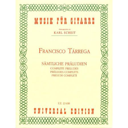 TARREGA:COMPLETE PRELUDES GUITAR