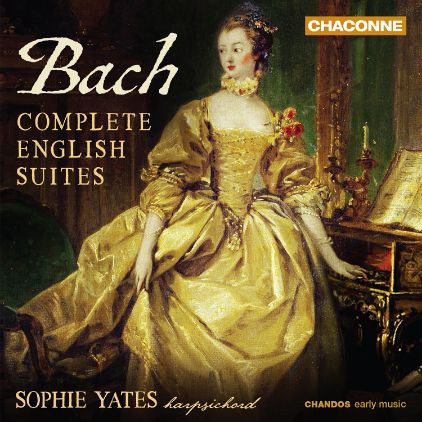 BACH J.S.:COMPLETE ENGLISH SUITES/YATES HARPSICHORD 2CD