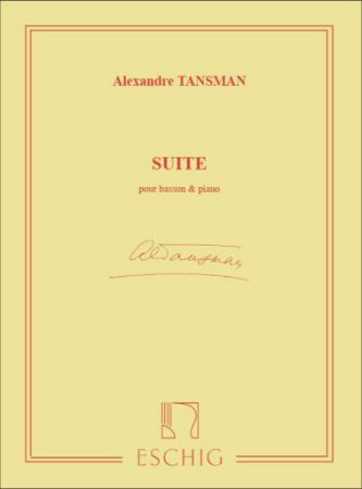 TANSMAN:SUITE POUR BASSOON & PIANO