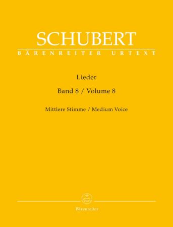SCHUBERT:LIEDER MEDIUM VOICE AND PIANO VOL.8