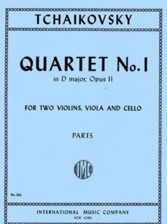 TCHAIKOVSKY:QUARTET NO.1 IN D MAJOR OP.11