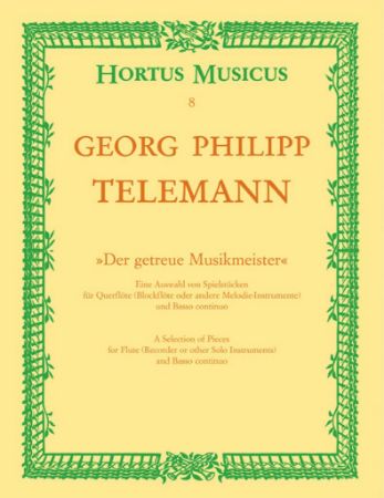 TELEMANN:DER GETREUE MUSIKMEISTER FOR FLUTE(RECORDER OR OTHER SOLO INS.)