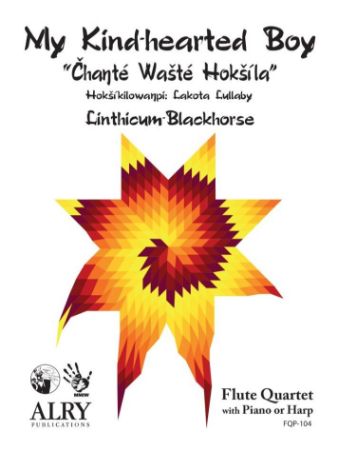 BLACKHORSE:MY KIND-HEARTED BOY FLUTE QUARTET WITH PIANO OR HARP