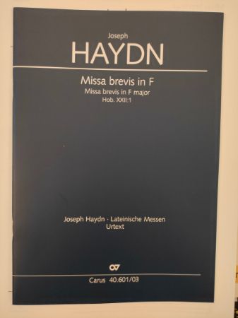 HAYDN:MISSA BREVIS IN F VOCAL SCORE