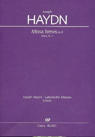 HAYDN:MISSA BREVIS IN F SCORE