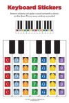 PIANO BY COLOR POP SONGS + KEYBOARD STICKERS