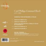 BACH C.P.E.:SONATAS FOR KEYBOARD % VIOLIN/RACHEL PODGER/KRISTIAN BEZUIDENHOUT