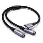 Ugreen USB-C na 3.5 mm avdio 2x 25cm - polybag