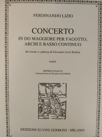 LIZIO:BASSOON CONCERTO C-DURBASSOON,STRINGS AND BC