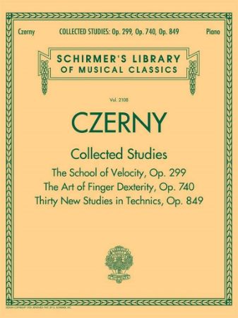 CZERNY:COLLECTED STUDIES OP.299,740 & 849 PIANO