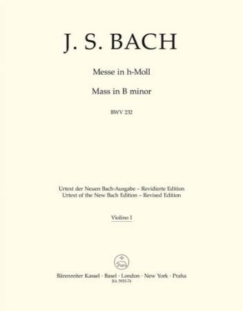 BACH J.S.:MASS IN B MINOR BWV 232 VIOLINO I