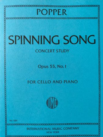POPPER:SPINNING SONG OP.55 NO.1 CELLO AND PIANO
